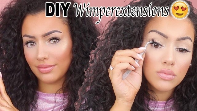 'DIY THUIS WIMPEREXTENSIONS !! *Moitié Cosmetics*'