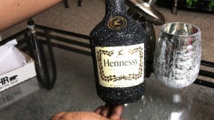 'DIY CUSTOM GLITTER HENNY BOTTLE WITH LABEL *LadyRO Cosmetics'