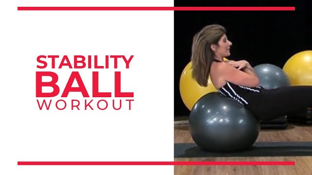 'Easy Stability Ball Workout Routine | Walk At Home Fitness Videos'