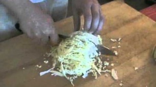 'How To Shred Cabbage For Coleslaw'