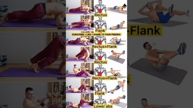 '14 exercise for abs workout, abdominal workout and six-pack workout #fitness #gym #workout #exercise'