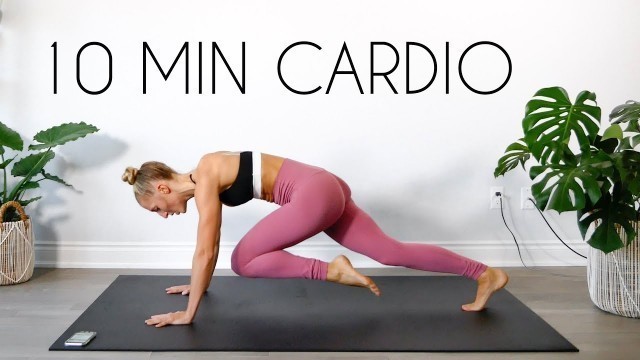 '10 MIN CARDIO WORKOUT AT HOME (Equipment Free)'