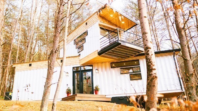 'Most Luxurious 2-Story BoHo Box Hop Hocking Hills Container Home'