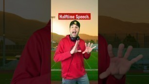 'How to motivate your football team at halftime￼. #comedy #football'