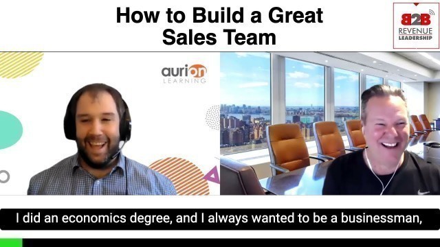 'HOW TO BUILD AND MOTIVATE A GREAT SALES TEAM - The B2B Revenue leadership Show Podcast'