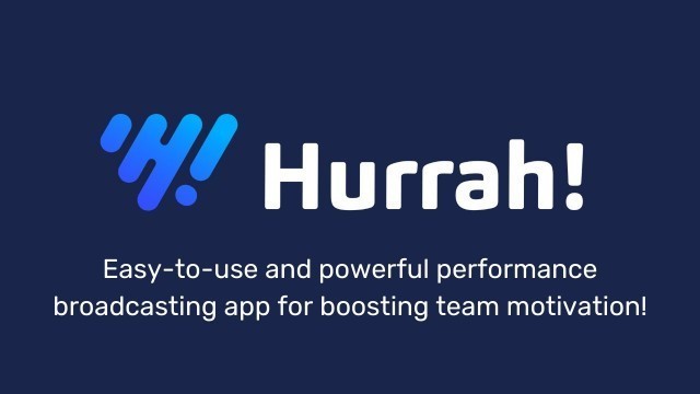 'Motivate your sales teams with Hurrah! Leaderboards'