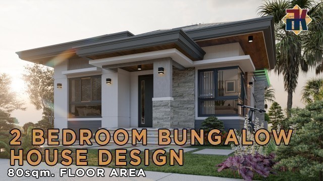 '2 Bedroom Bungalow (8x10 meters) | HOUSE DESIGN | Exterior & Interior | OFW Dream House'