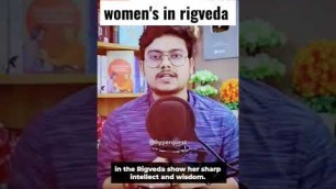 'position of women in rigveda #motivation #study #rigveda#women'