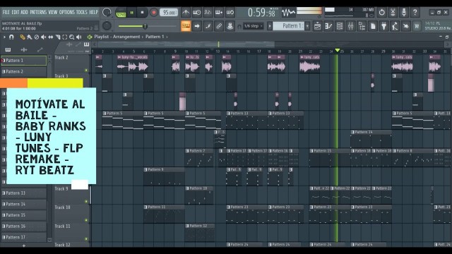 'MOTIVATE AL BAILE | FLP REMAKE | BABY RANKS | DESCARGA | RYT BEATZ | REGGAETON | LUNY | INSTRUMENTAL'