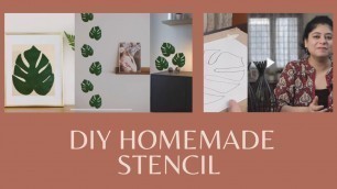 'HOW DO YOU MAKE HOMEMADE STENCIL ? INTERIOR DESIGN I HOME DECOR I DIY PROJECT'