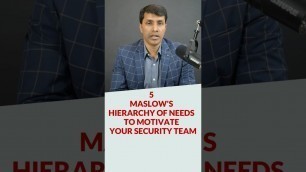 '5 Maslow\'s Hierarchy Of Needs To Motivate Your Security Team'