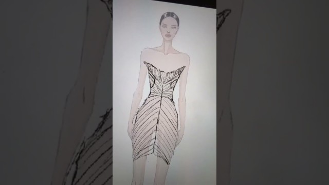 'Fashion designing using procreate 