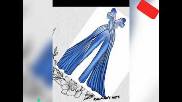 'fashion design illustration collation for beginners | part 22 | dress design drawing easy 