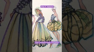 'Fashion illustration techniques for creative teenagers. Illustrate teenager’s fashion design #short'