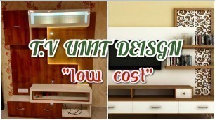 'Small Tv Cabinet Design for Living Room | 7\'x 5\' Simple Tv Unit Design Ideas 2020'