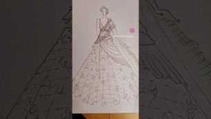 'illustration Sketch #shorts #trending #viral #hc #highcoutures'