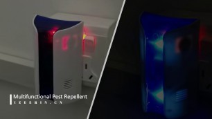 'Design patented product pest repeller dual ultrasonic & electromagnetic Eco-friendly pest reject'