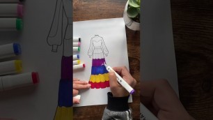 'This is the final look #shorts #shortsvideo #viralshorts #youtubeshorts #fashion #drawing'