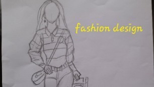 'drawing fashion design'