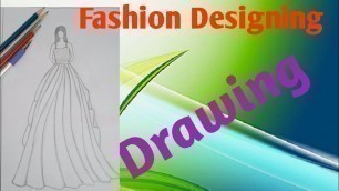 'Fashion Designing drawing Day1'