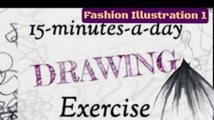 'Fashion Designing in Telugu|| Fashion Illustration Class-1|| Basic Drawing Techniques for Beginners'