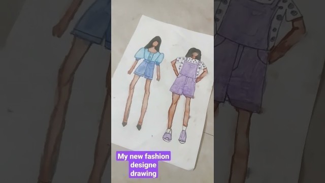 'New fashion design drawing'