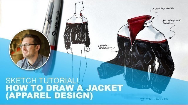 'Sketch Tutorial: How To Draw Outerwear (Apparel Design Sketch)'