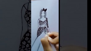 'fashion designer drawing - how to draw a fashion girl'