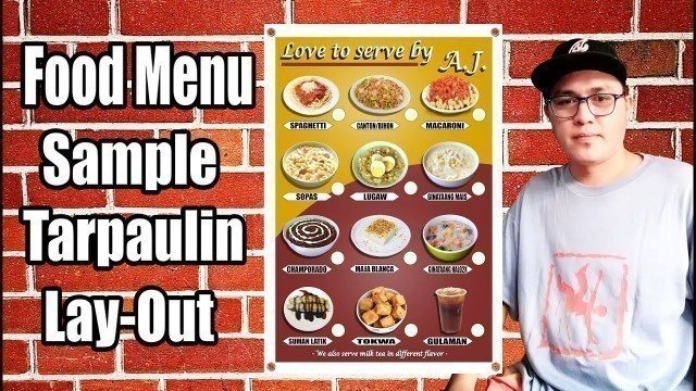 'Food Tarp Menu Design | Sample Tarpaulin Lay Out'