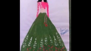 'fashion design drawing please like and subscribe my channel #shorts ##youtudeshorts'