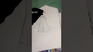 '#sketching #sketch #viral #dress #shortsvideo #comment4comment #teatime #designs #2023'