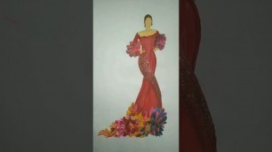 '#new #gown #design #drawing'