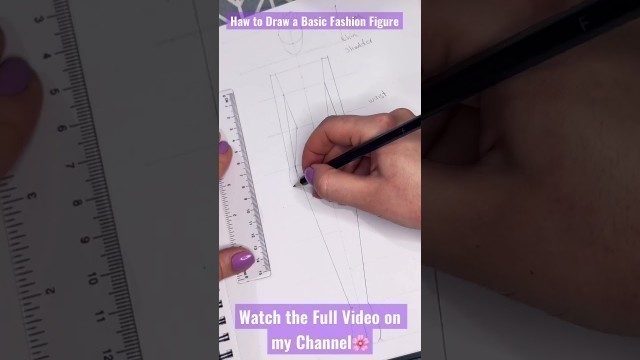 'Sketching a Basic Fashion Figure-Beginners fashion drawing'