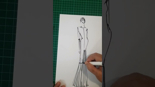 'Tutorial fashion designer do drawing #drawing #art'