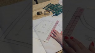 'Sharing the patterndrafting process for a fashion design sketch #sewing #fashioninspo #fashion'