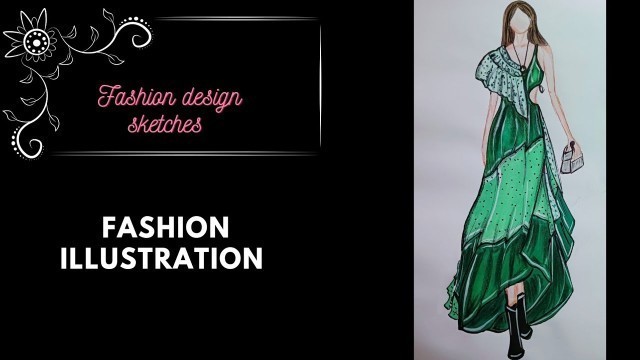 'Draw simple fashion design sketch | fashion illustration sketches | sv_fashion'