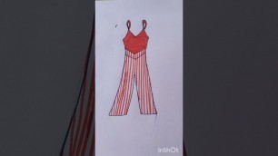 'fashion design drawing  Idea #23 ( jumpsuit)'