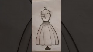 'Fashion frock design #Fashion #drawing #like #subscribe #comment'