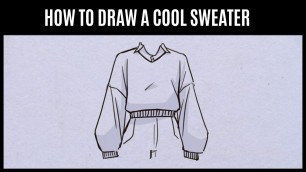 '#shots | How to draw a cool Sweater (Step By Step) Easy Fashion Design Drawing Tutorial for beginner'