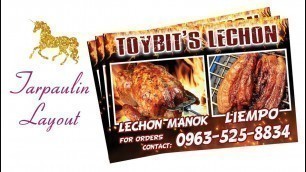 'Lechon Manok Tarpaulin Layout'