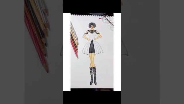 'Fashion illustration / Fashion Designer Girl / latest Drawing 2022 #designerrinkiroxy'