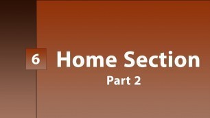 '6 - ( Design Template ) Home Section | Part 2'