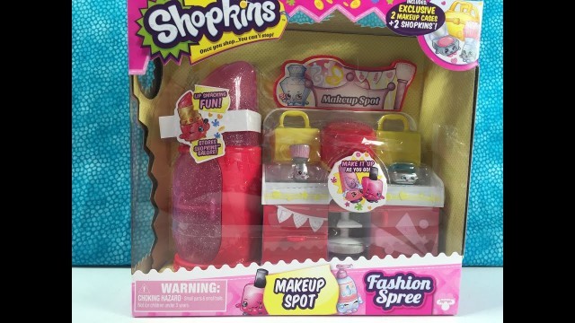 'Shopkins Makeup Spot Fashion Spree Season 3 Playset Unboxing | PSToyReviews'