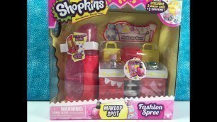 'Shopkins Makeup Spot Fashion Spree Season 3 Playset Unboxing | PSToyReviews'