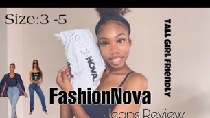 'FashionNova Jeans Review (TALL GIRL FRIENDLY)| LifeBeinKayy'