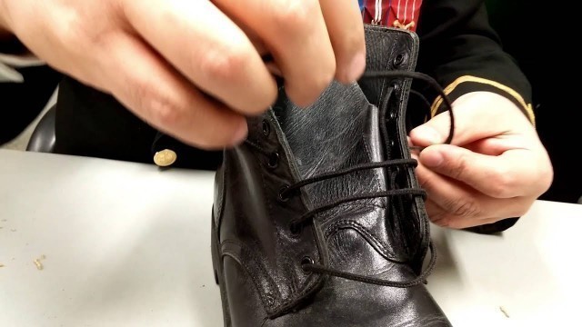 'How to lace up your boots'