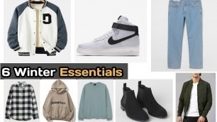 '6 Must Have Winter Essentials | Men\'s Winter Fashion | Trending Winter Outfits'