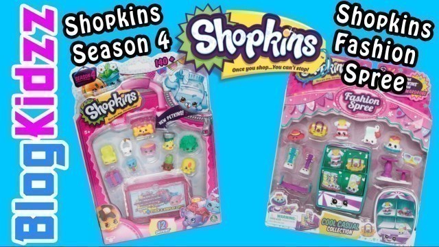 'Shopkins Season 4 with 2 blind bags & Shopkins Fashion Spree Deluxe 12 Pack - Cool \'N\' Casual'