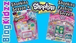 'Shopkins Season 4 with 2 blind bags & Shopkins Fashion Spree Deluxe 12 Pack - Cool \'N\' Casual'