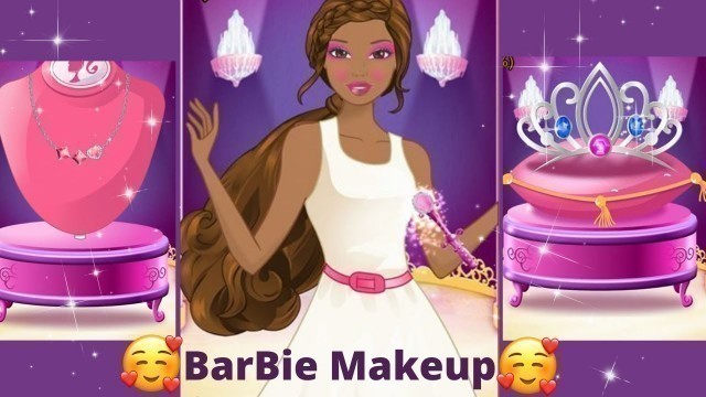 'Barbie Magical Fashion || makeup game || GIRLS GAME || Fun Makeup, Dress up, Hairstyle game'